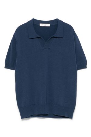 blue cotton polo-shirt PAOLO PECORA KIDS | PP3982AZZ